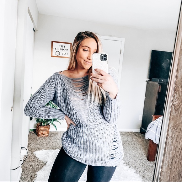 Fashion Nova Sweaters - Fashion nova distressed sweater